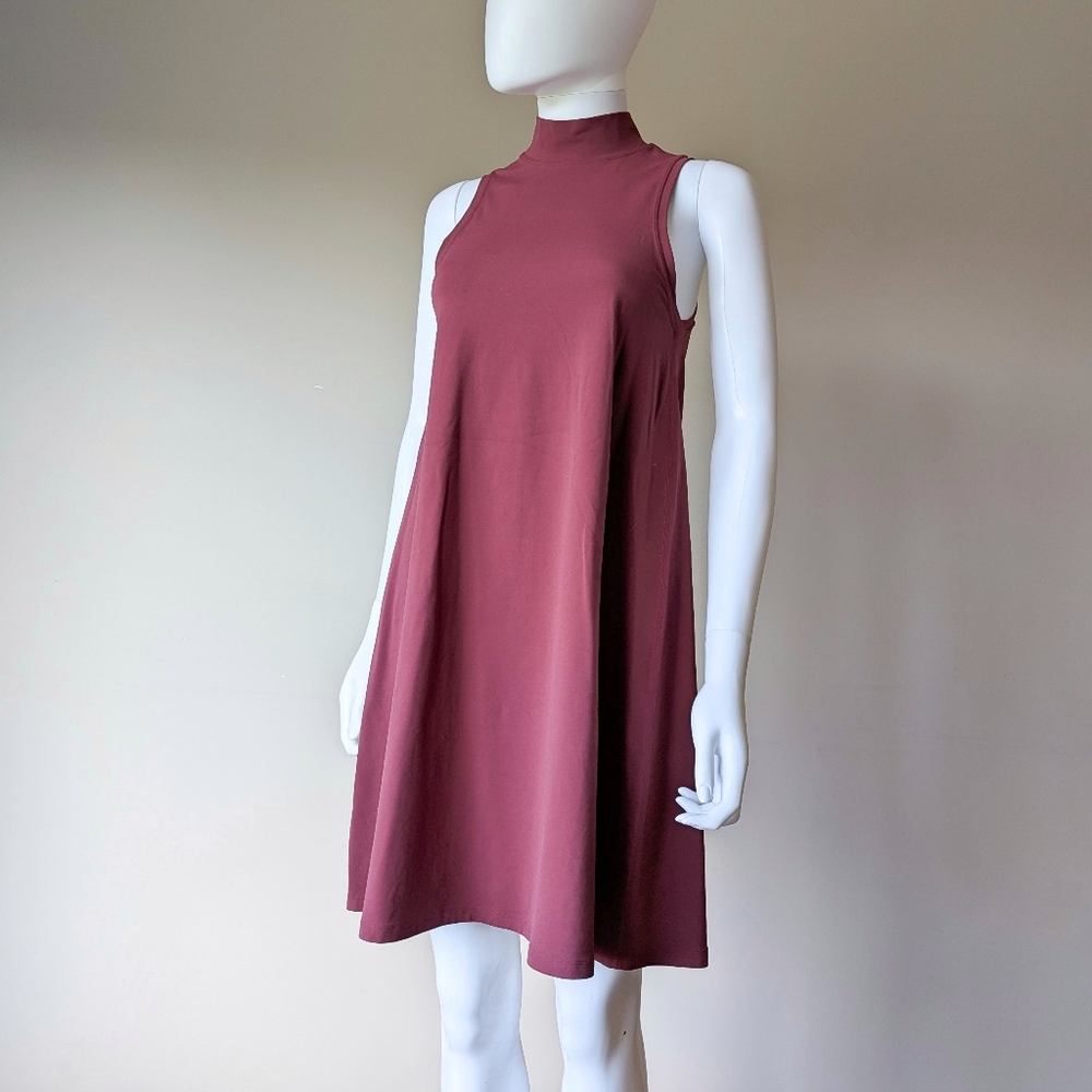 Lululemon All Aligned A-line Dress - Burgundy Red